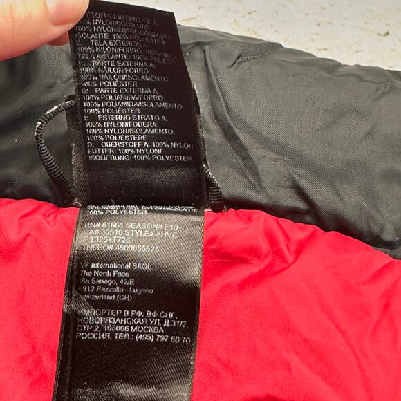 The North Face Hyvent Insulated Ski Jacket Womens Small Black Pink NO HOOD Zip - Picture 9 of 14